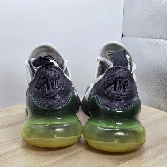 Mens Size 9 -Nike Air Max 270 Platinum Tint Volt White Grey  - CJ0550-001 RARE - Picture 6 of 14